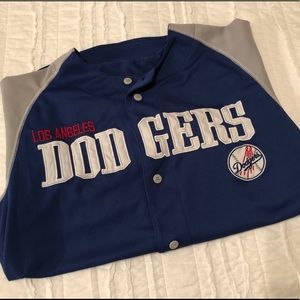 Dodgers MLB Baseball Button Shirt